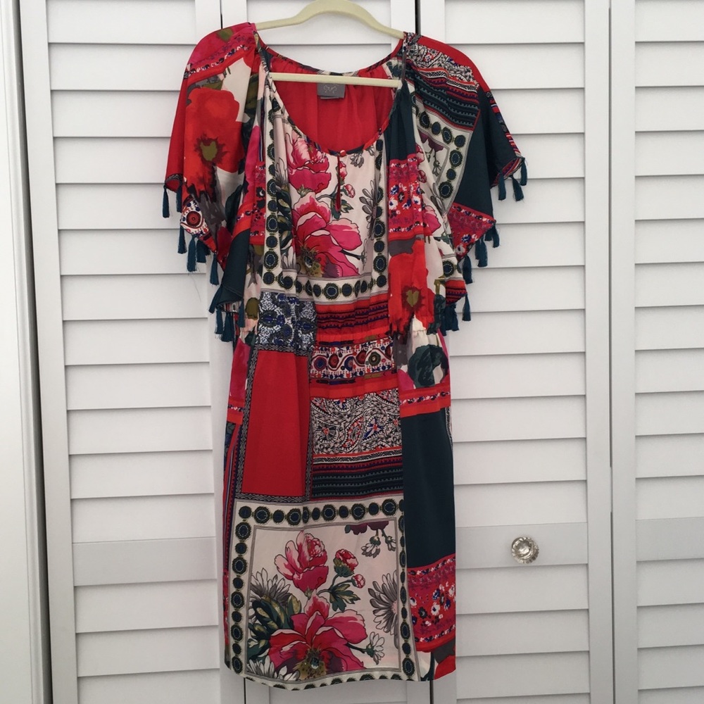 Anthropologie Dress w/ Tassels 🌹